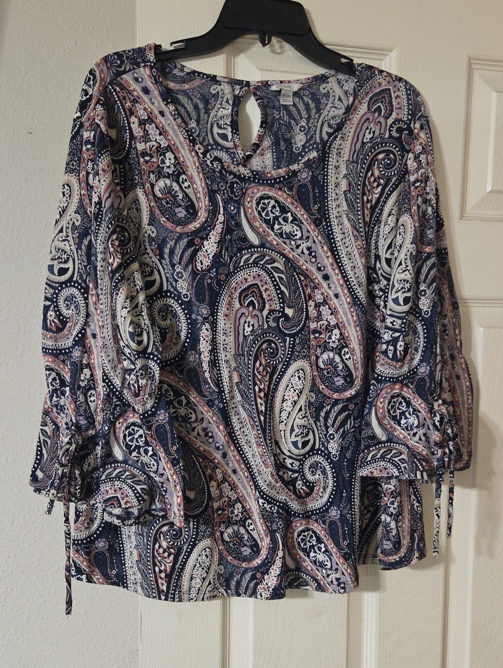 Cato Paisley Print Navy and Pink Women’s Blouse 18/20